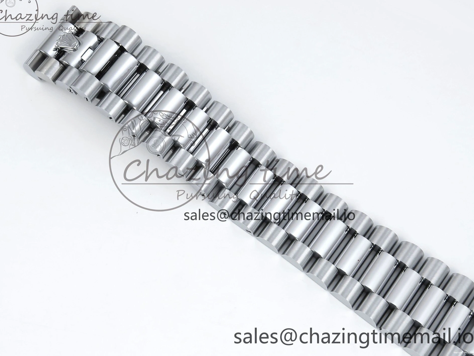 1221 Soft DayDate 40 SS QF 1:1 Best Edition Black Crystal Dial Diamonds Bezel on President Bracelet A2836 V5 (Gain Weight) 477